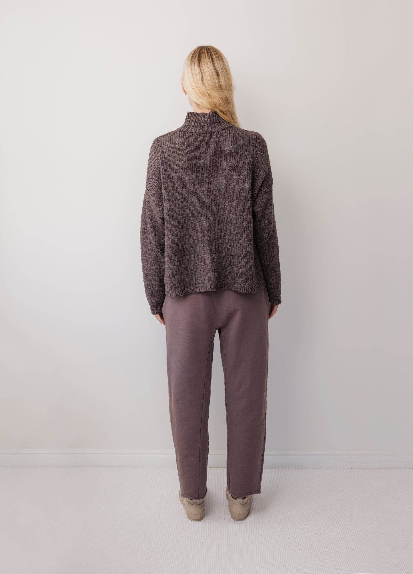 Cross Neck Pullover : Quartz