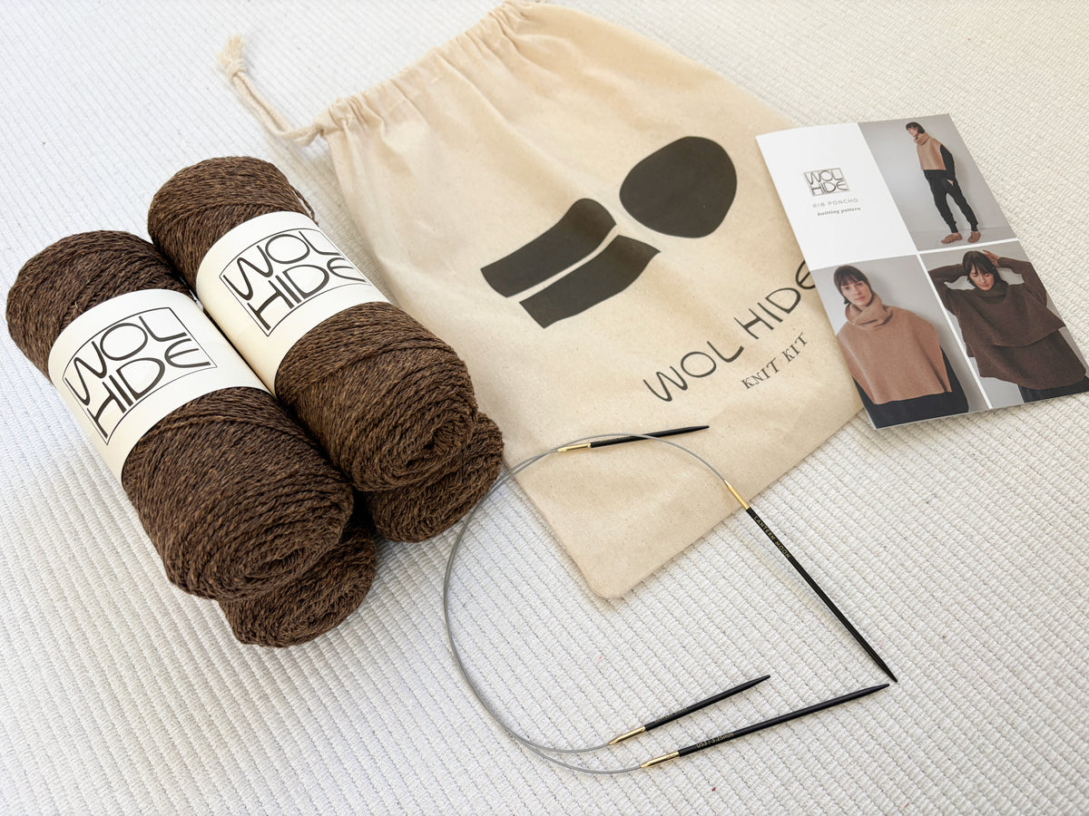 Knit Kit : Rib Poncho