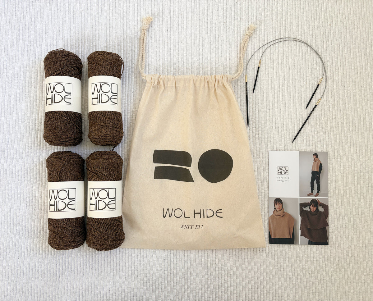 Knit Kit : Rib Poncho