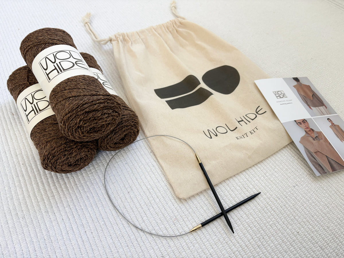 Knit Kit : Poncho Scarf