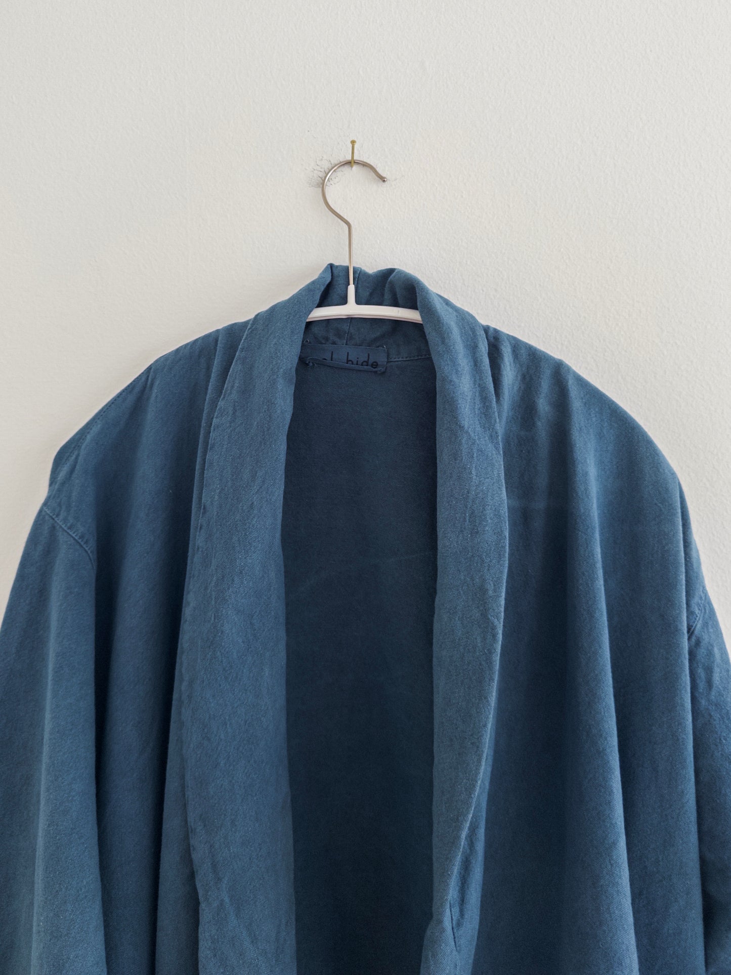 Twill Tie Trench : Indigo