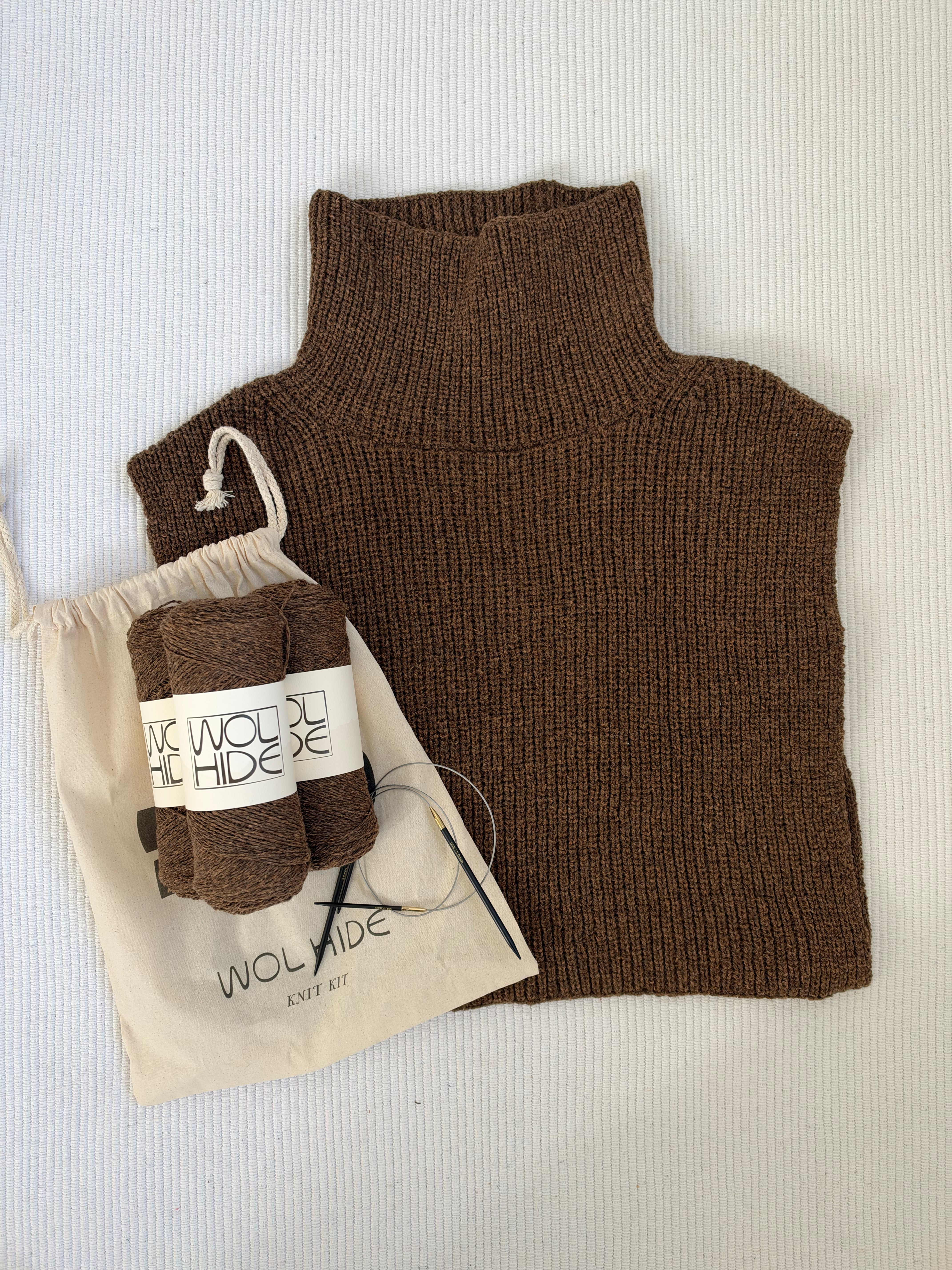Knit Kit : Rib Poncho