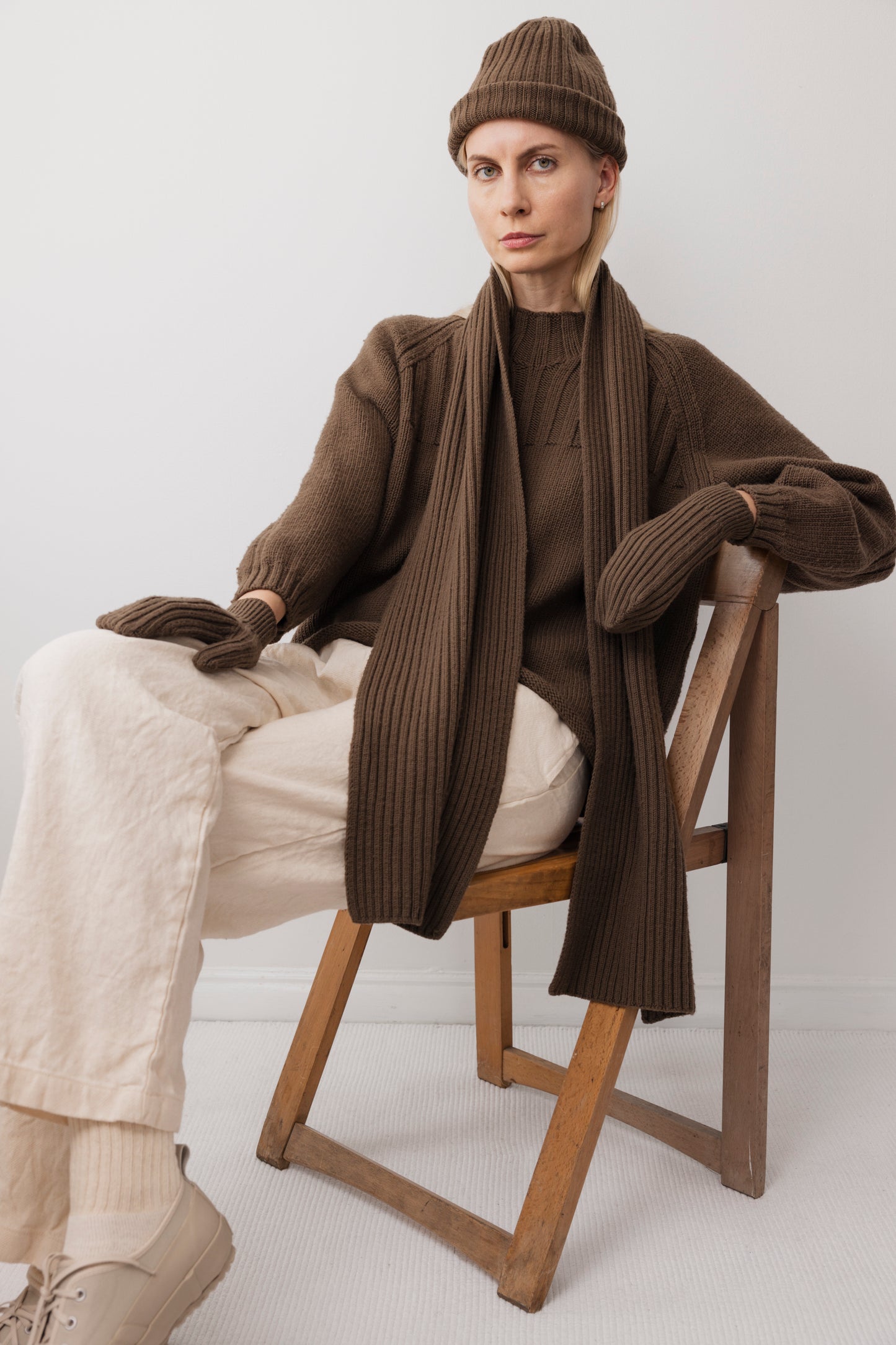Rib Scarf: Bark