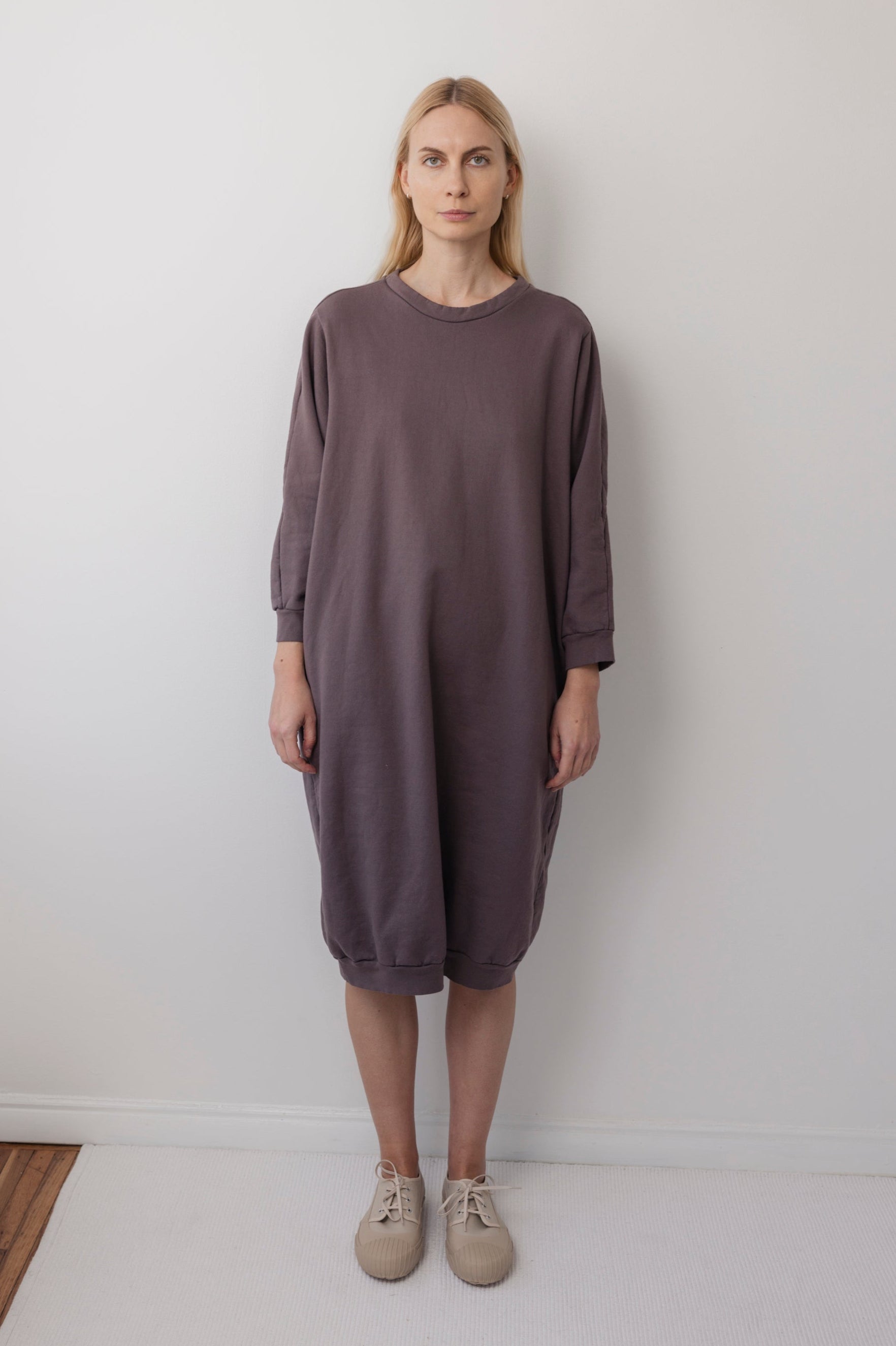 Sweatshirt Dress : Mushroom  Wol Hide