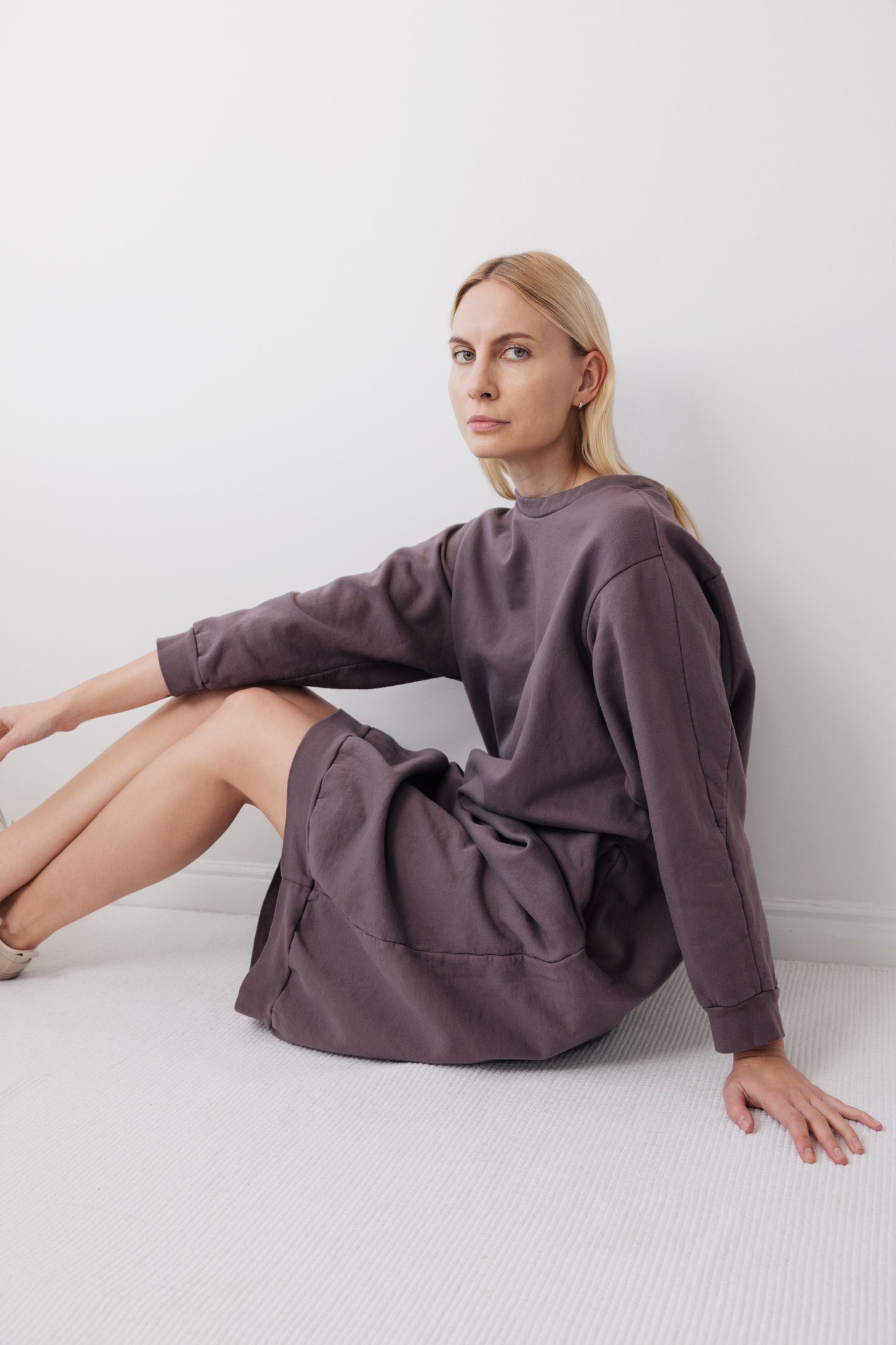 Sweatshirt Dress : Mushroom