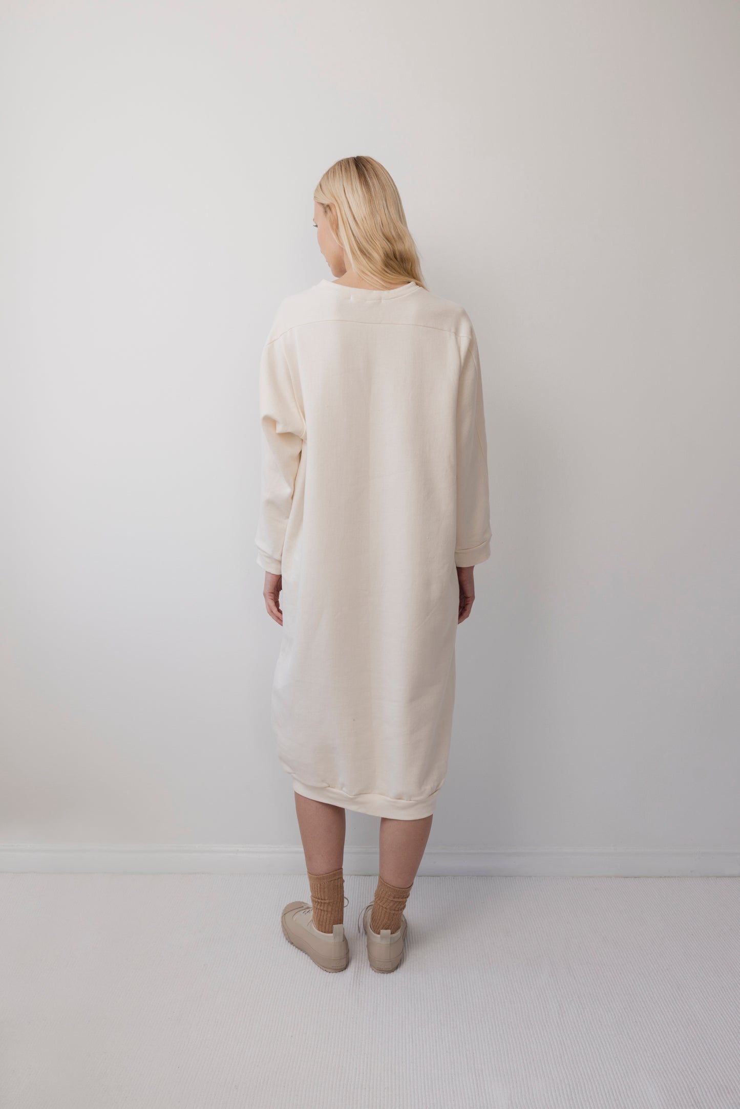 Sweatshirt Dress : Natural