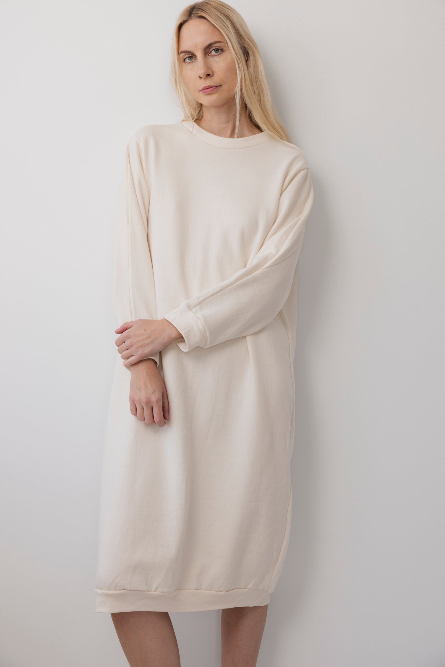 Sweatshirt Dress : Natural