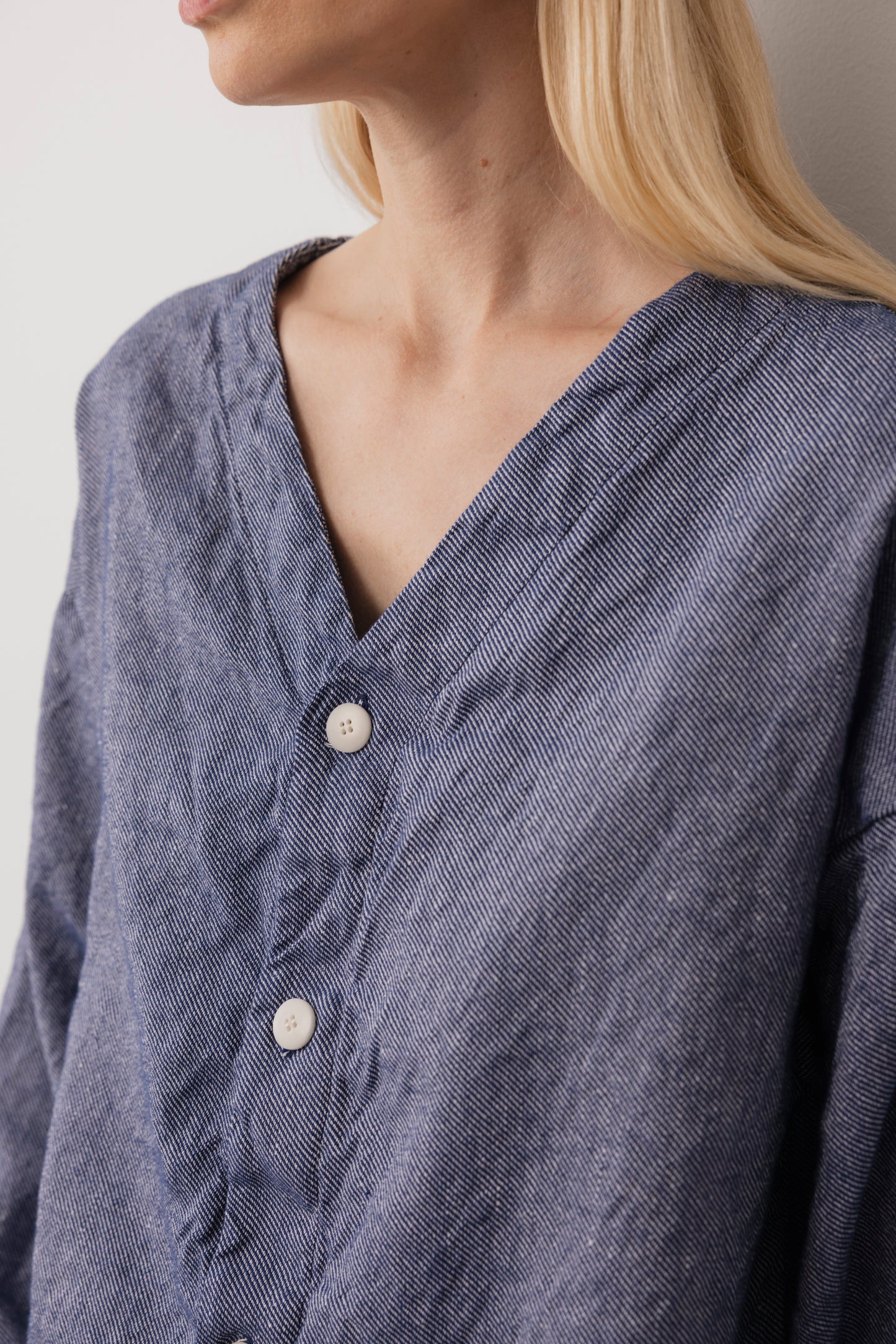 Hemp Button Shirt : Chambray