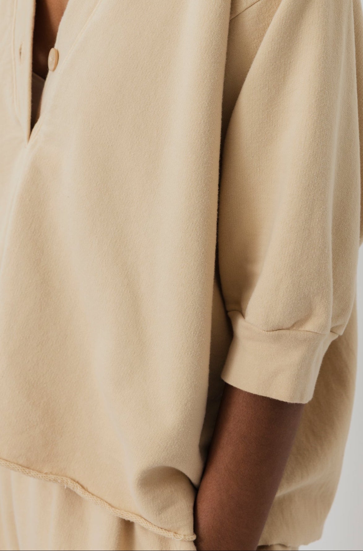 Short Sleeve Sweatshirt : Barley