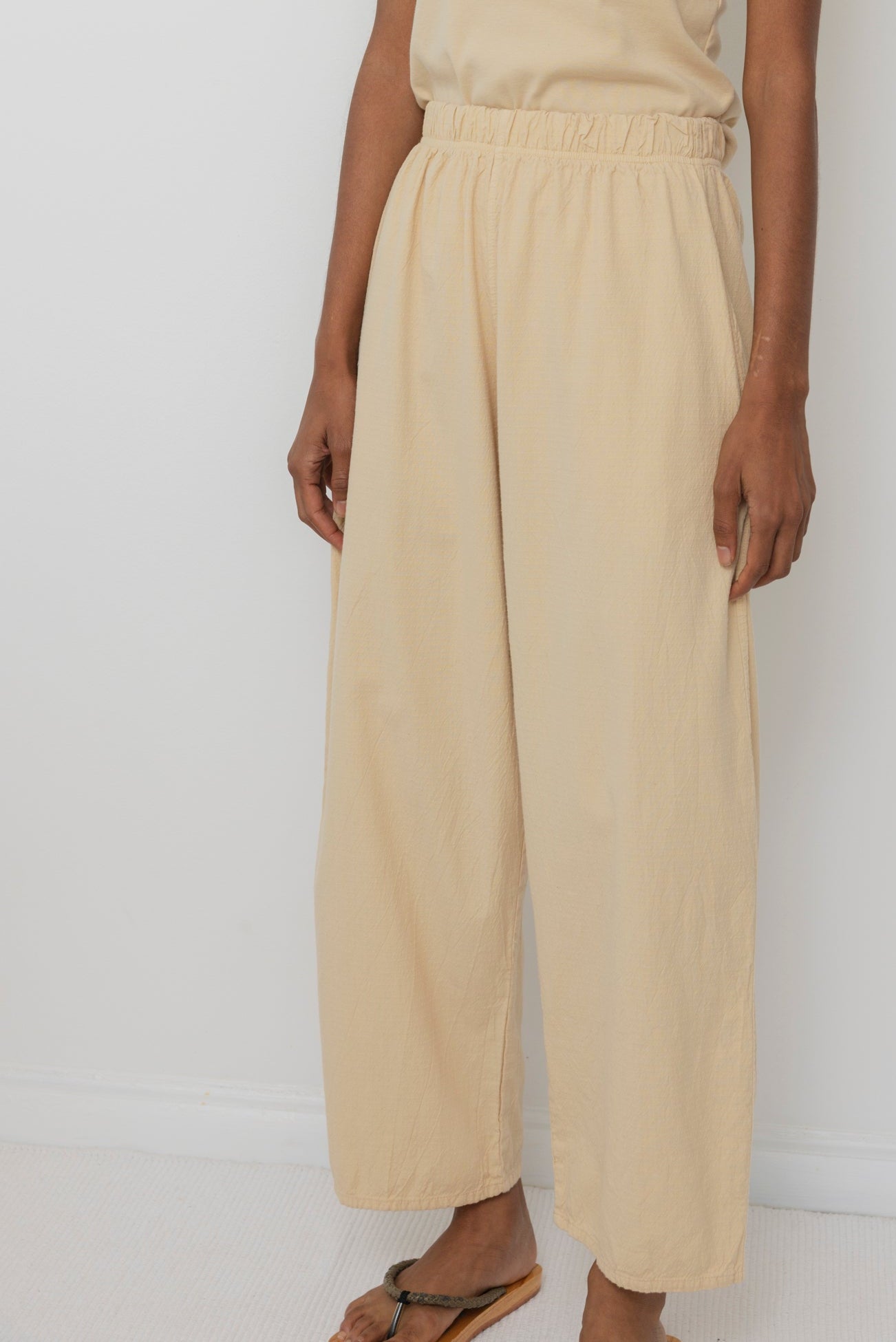 Wide Trouser : Barley