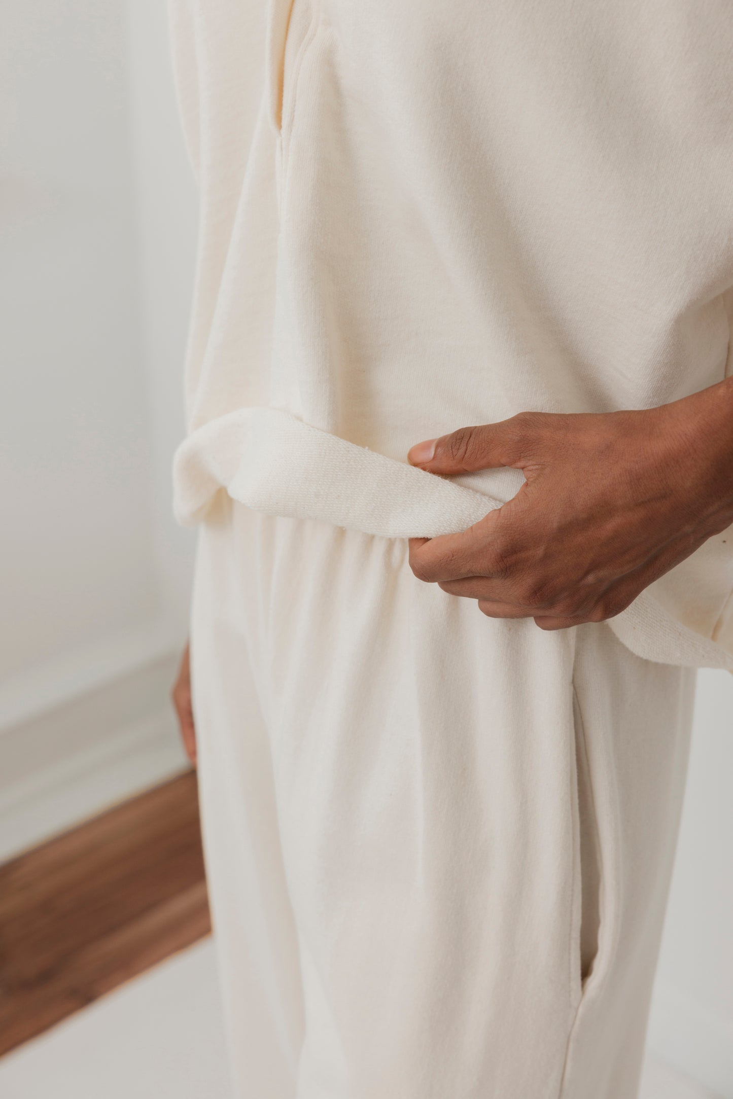 Short Sleeve Sweatshirt : Natural