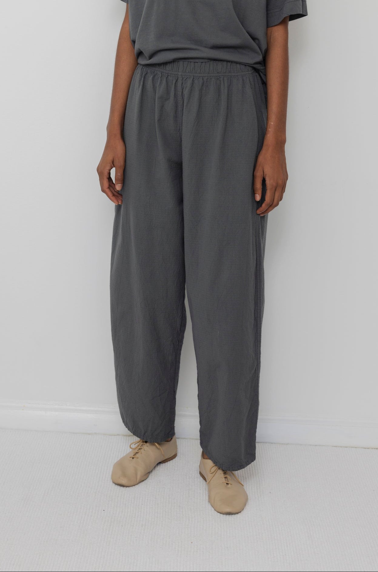 Wide Trouser : Stone