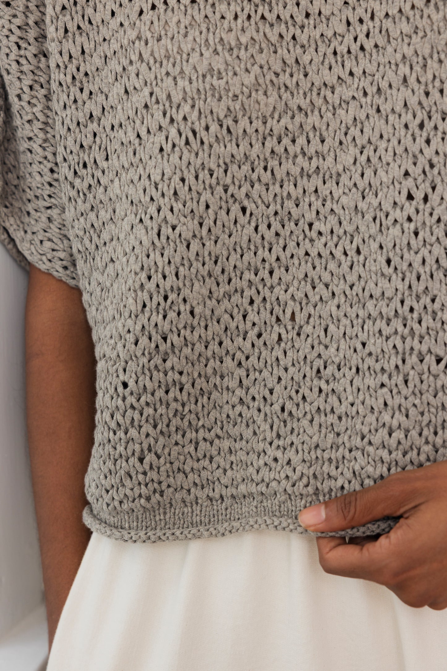 Handknit Tee : Shale