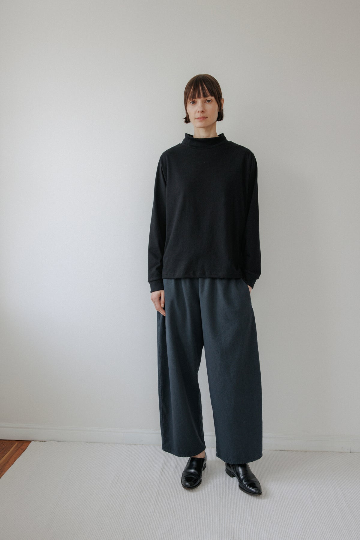 Loose Mockneck : Black