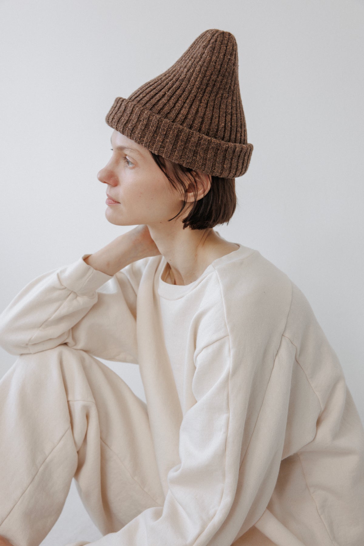 Skinny Rib Hat : Umber