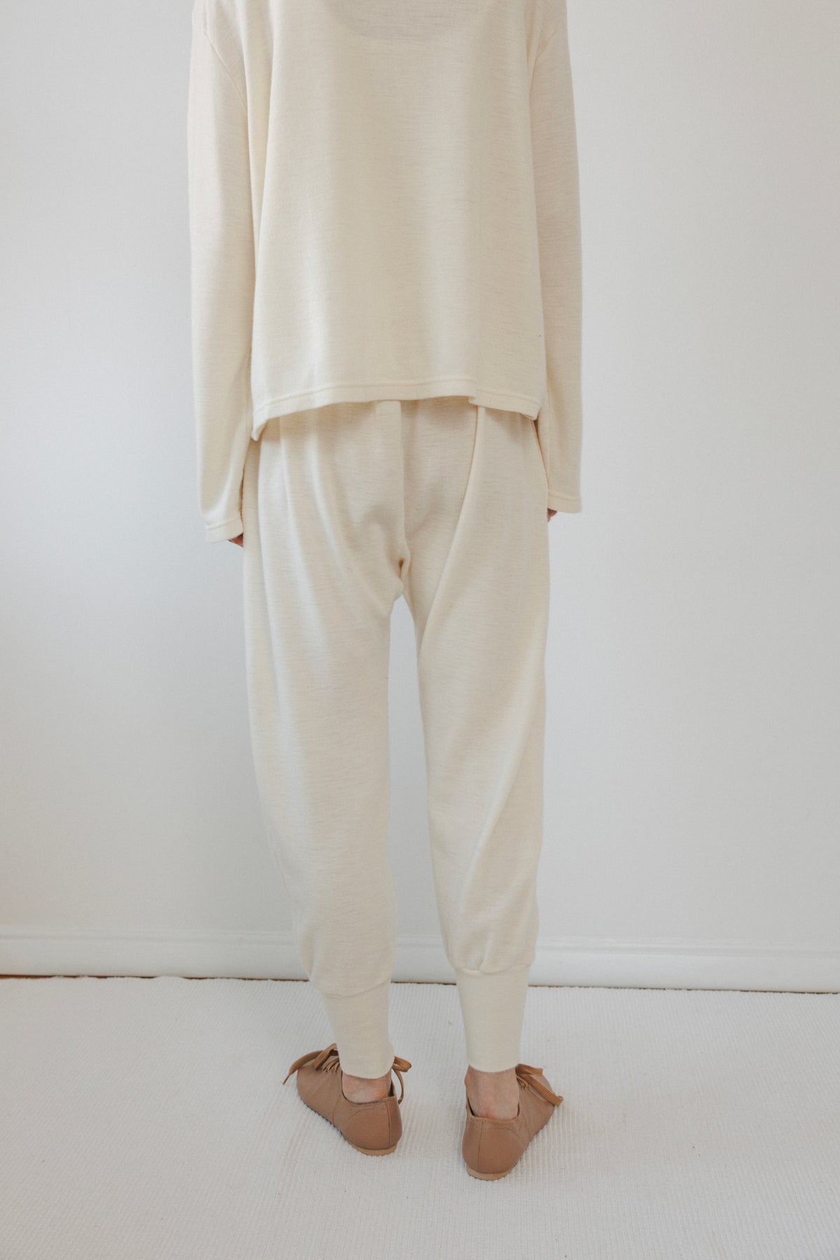Wool Long John : Natural