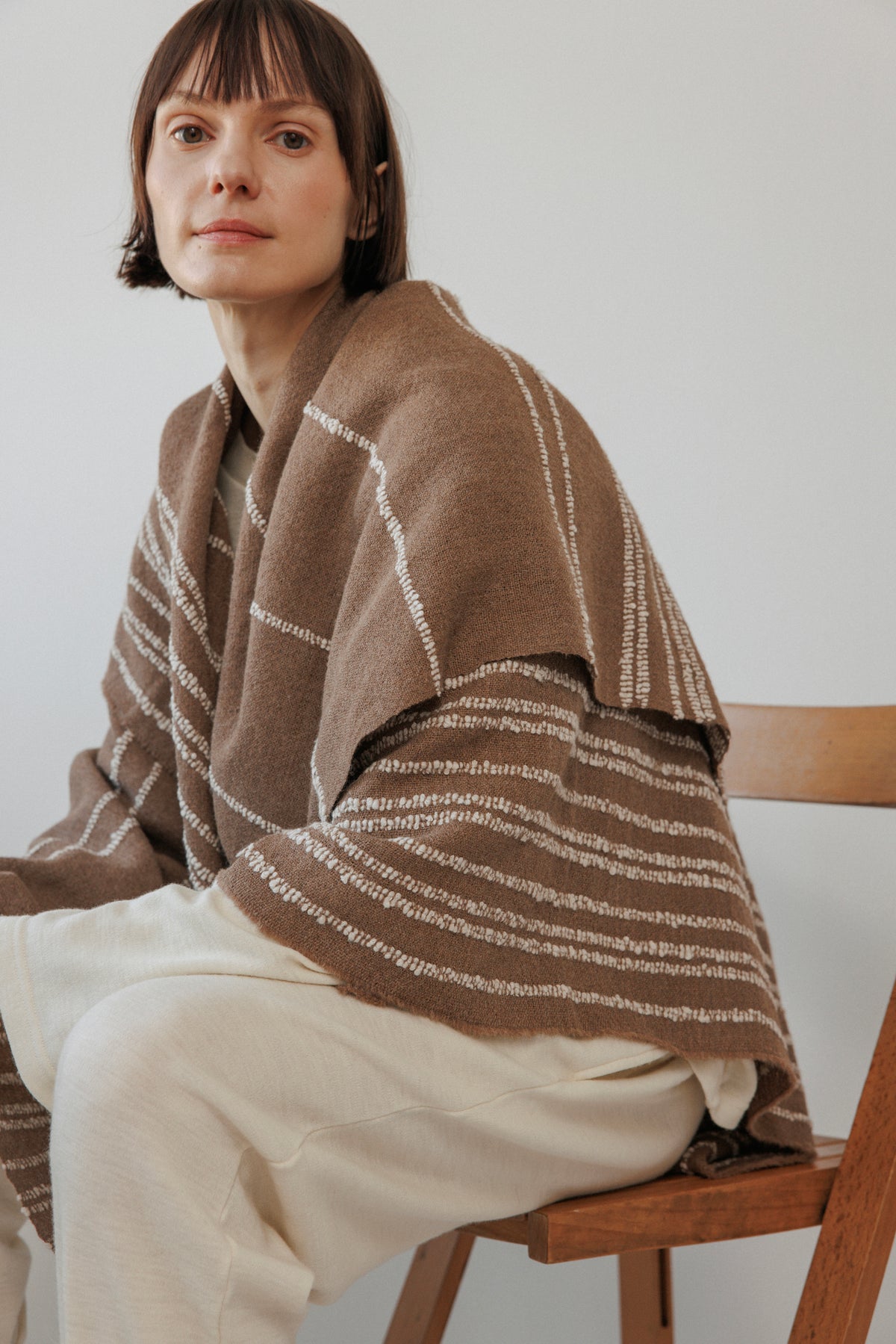 Handwoven Throw : Camel