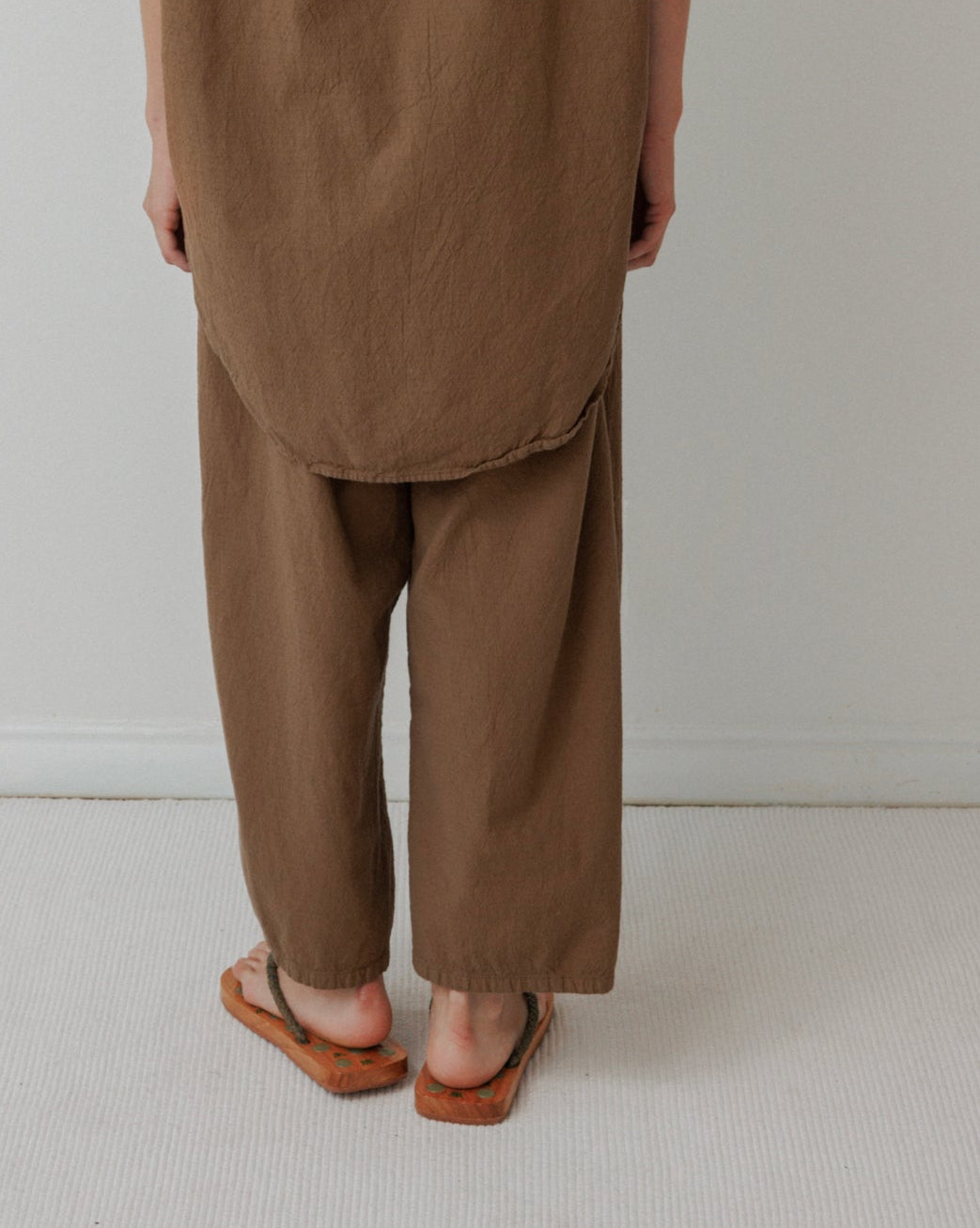 Wide Trouser : Sepia