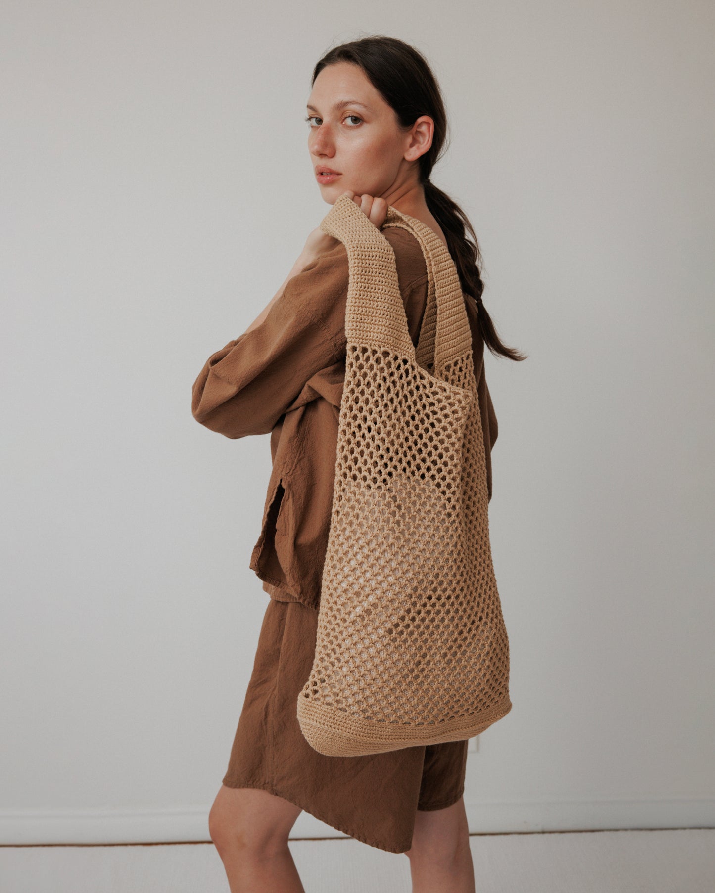 Crochet Tote : Sand