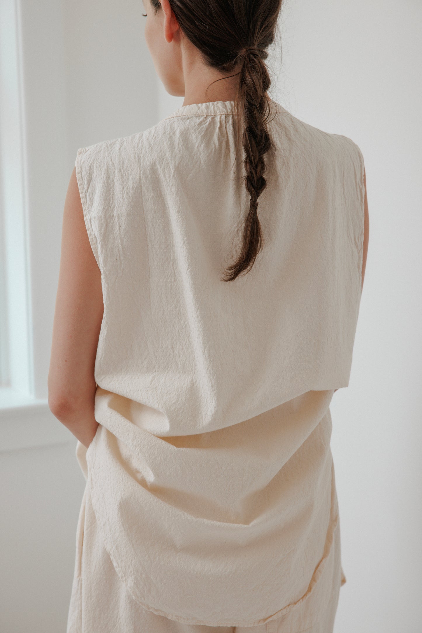 Buttondown Tunic : Natural