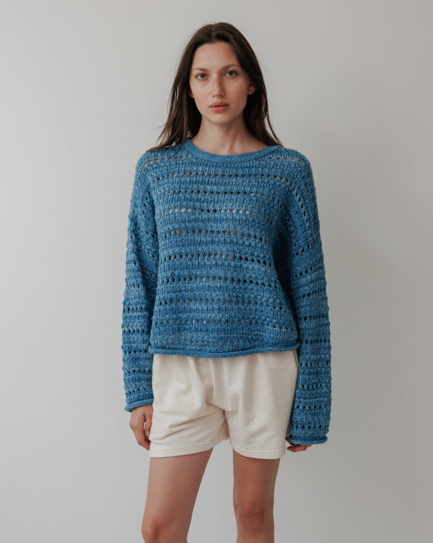 Open Pullover : Indigo