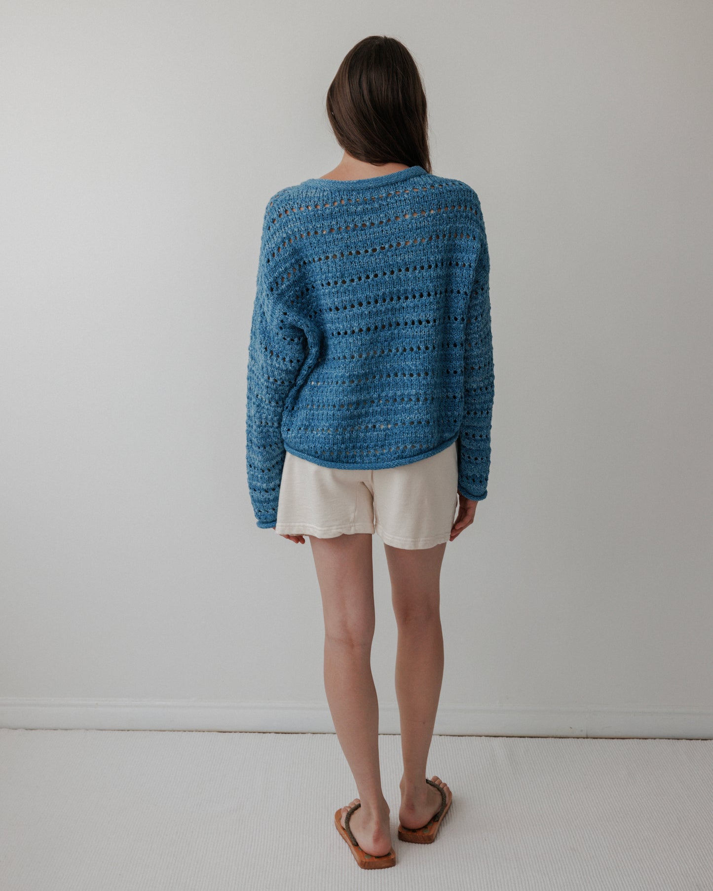 Open Pullover : Indigo
