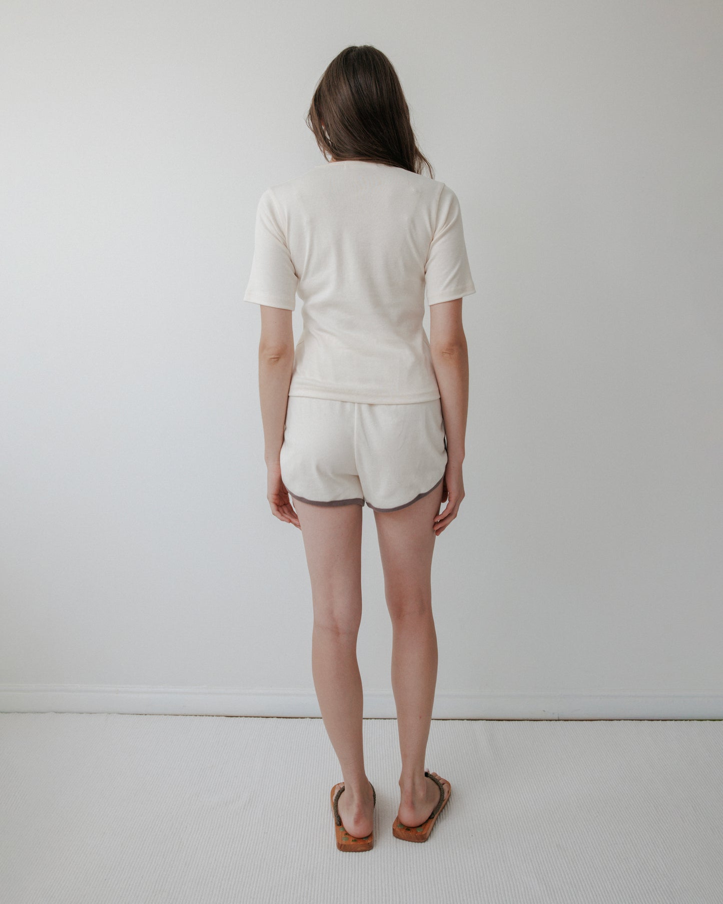 Rib Tee : Natural