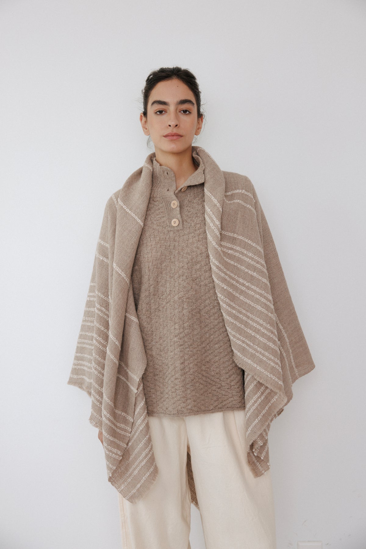 Handwoven Throw : Oatmeal