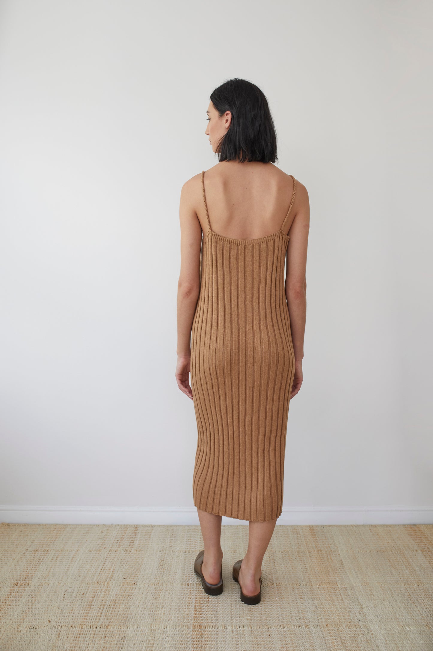 Rib Dress : Toffee