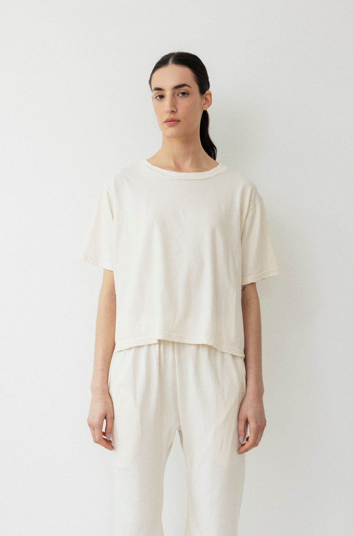 Box Tee : Natural