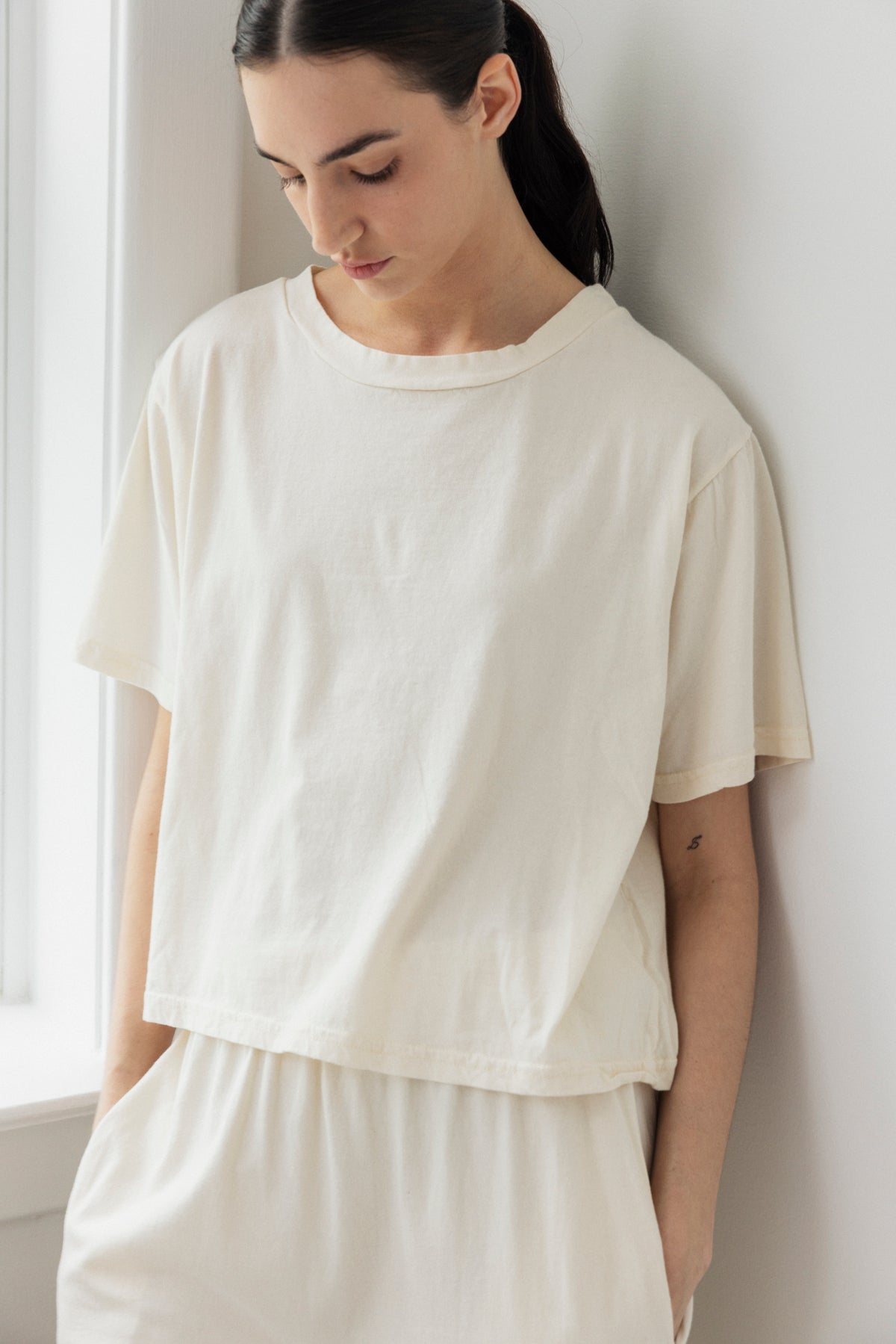 Box Tee : Natural