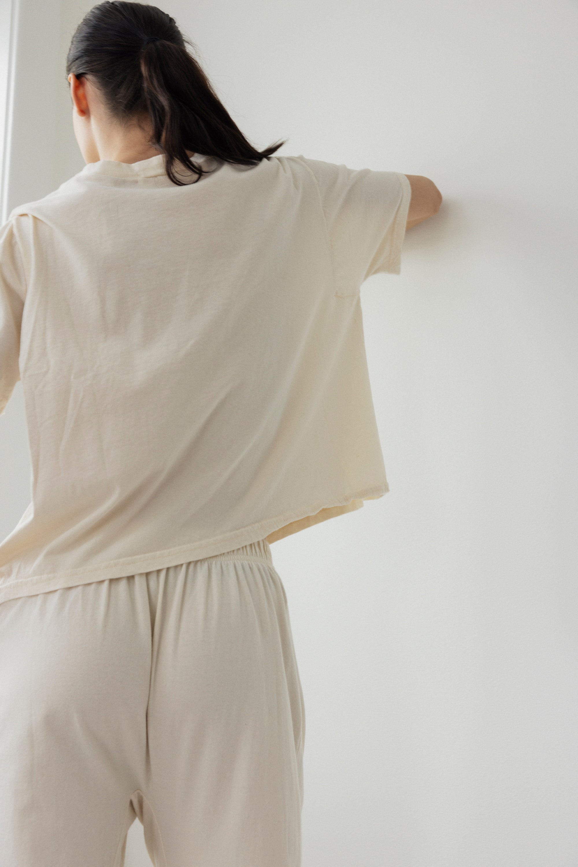 Box Tee : Natural