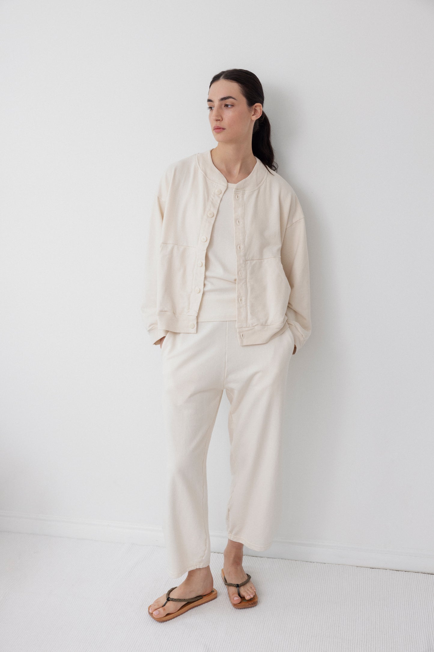 Trainer Jacket : Natural