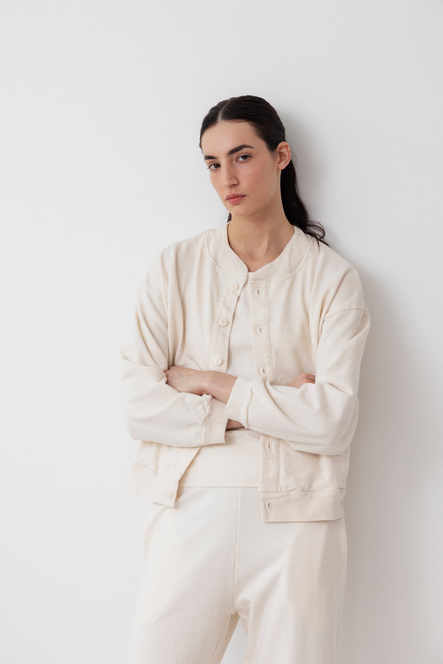 Trainer Jacket : Natural