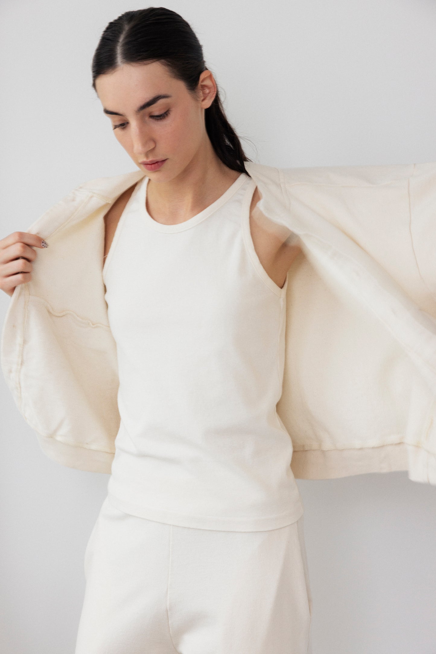 Trainer Jacket : Natural