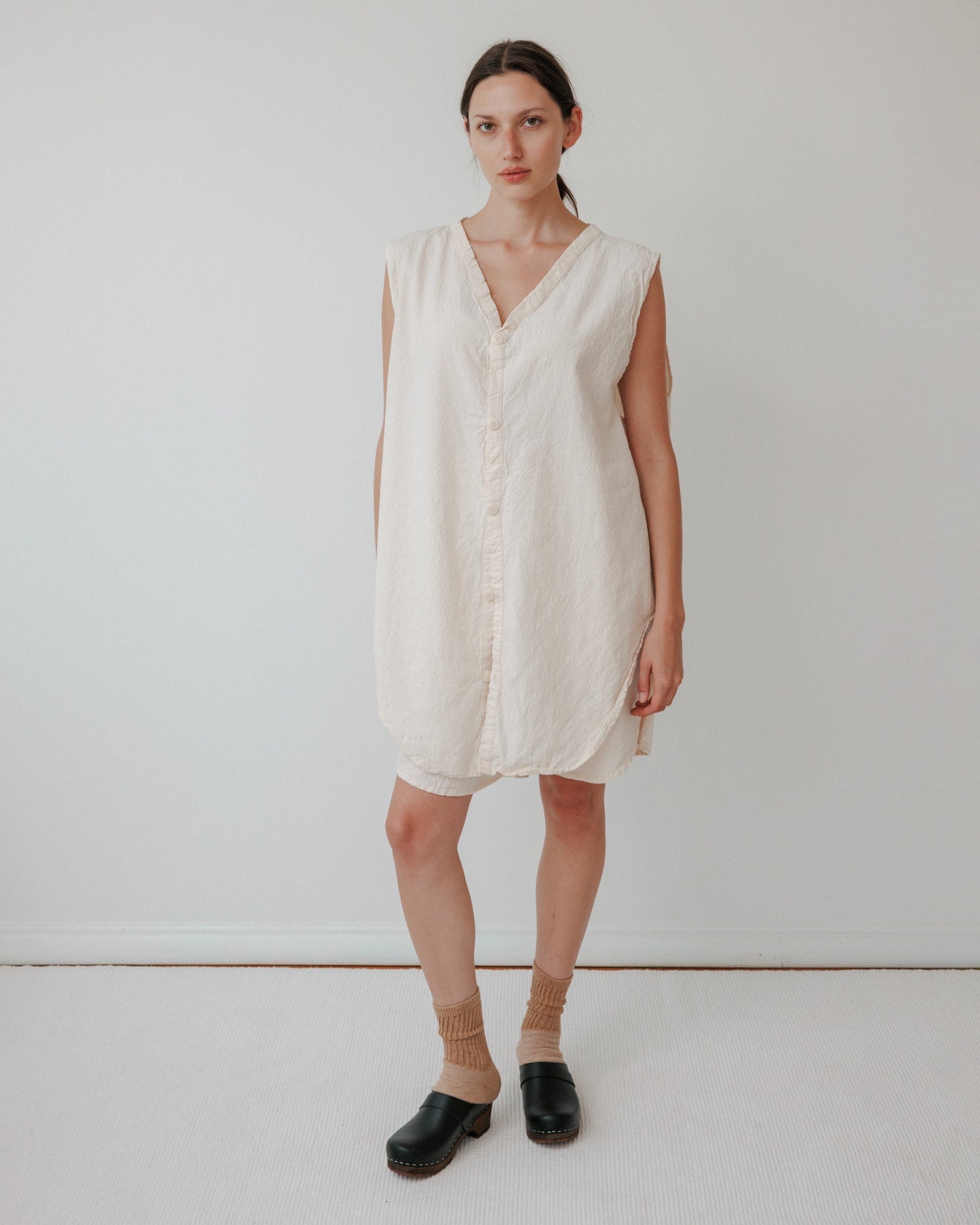 Buttondown Tunic : Natural