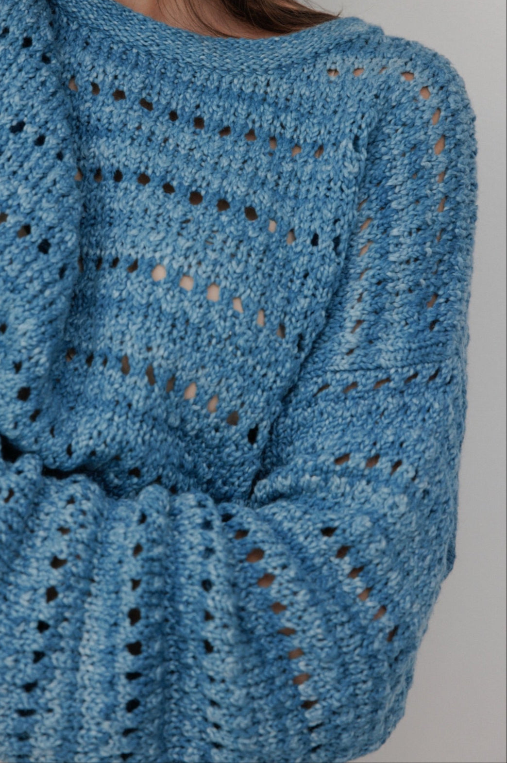 Open Pullover : Indigo