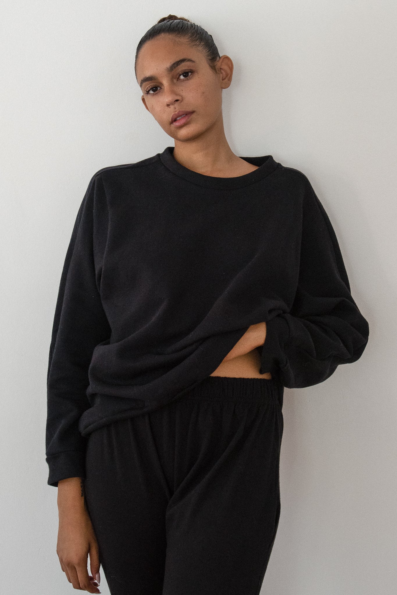 Big best sale sleeve sweatshirt