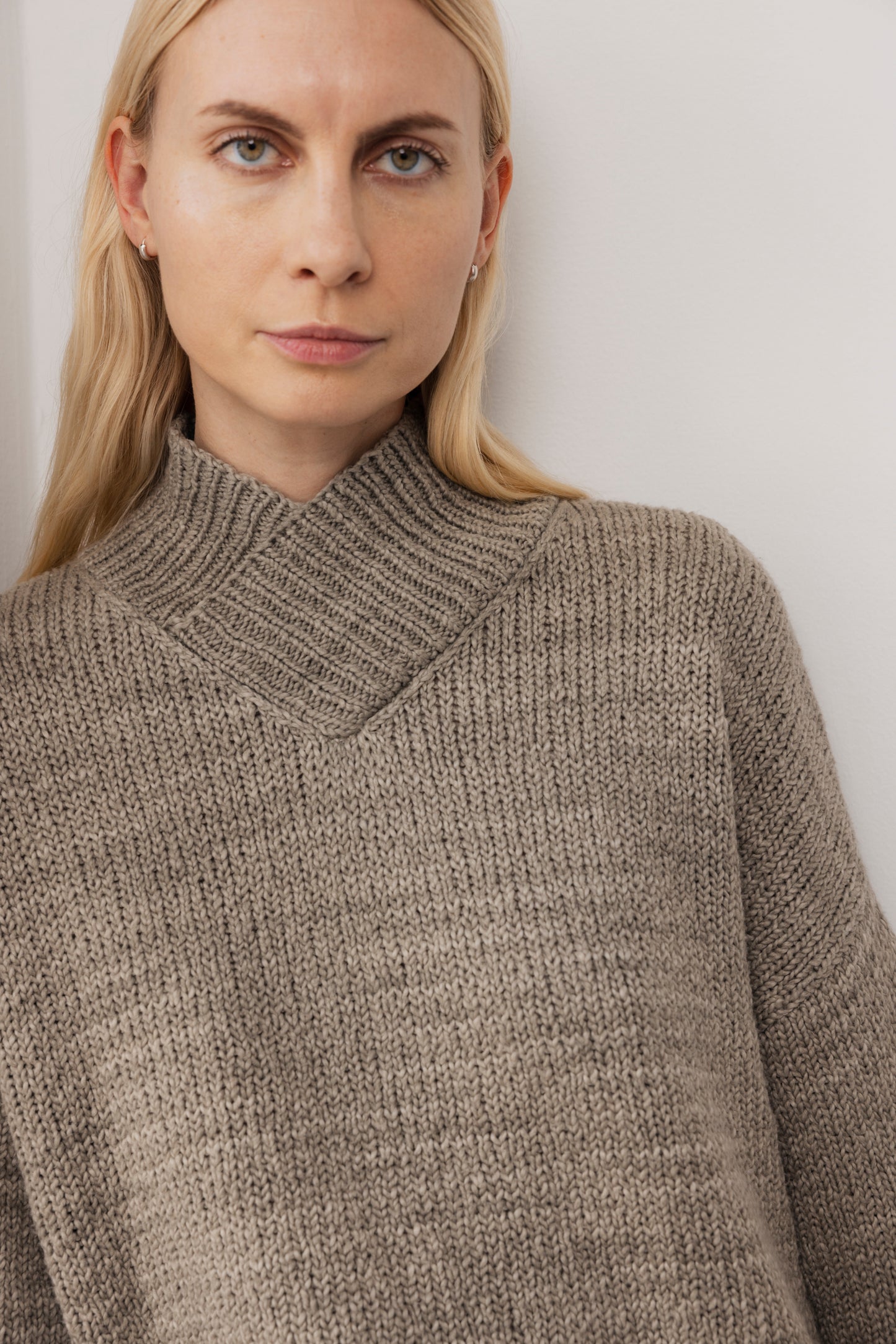 Cross Neck Pullover : Sage