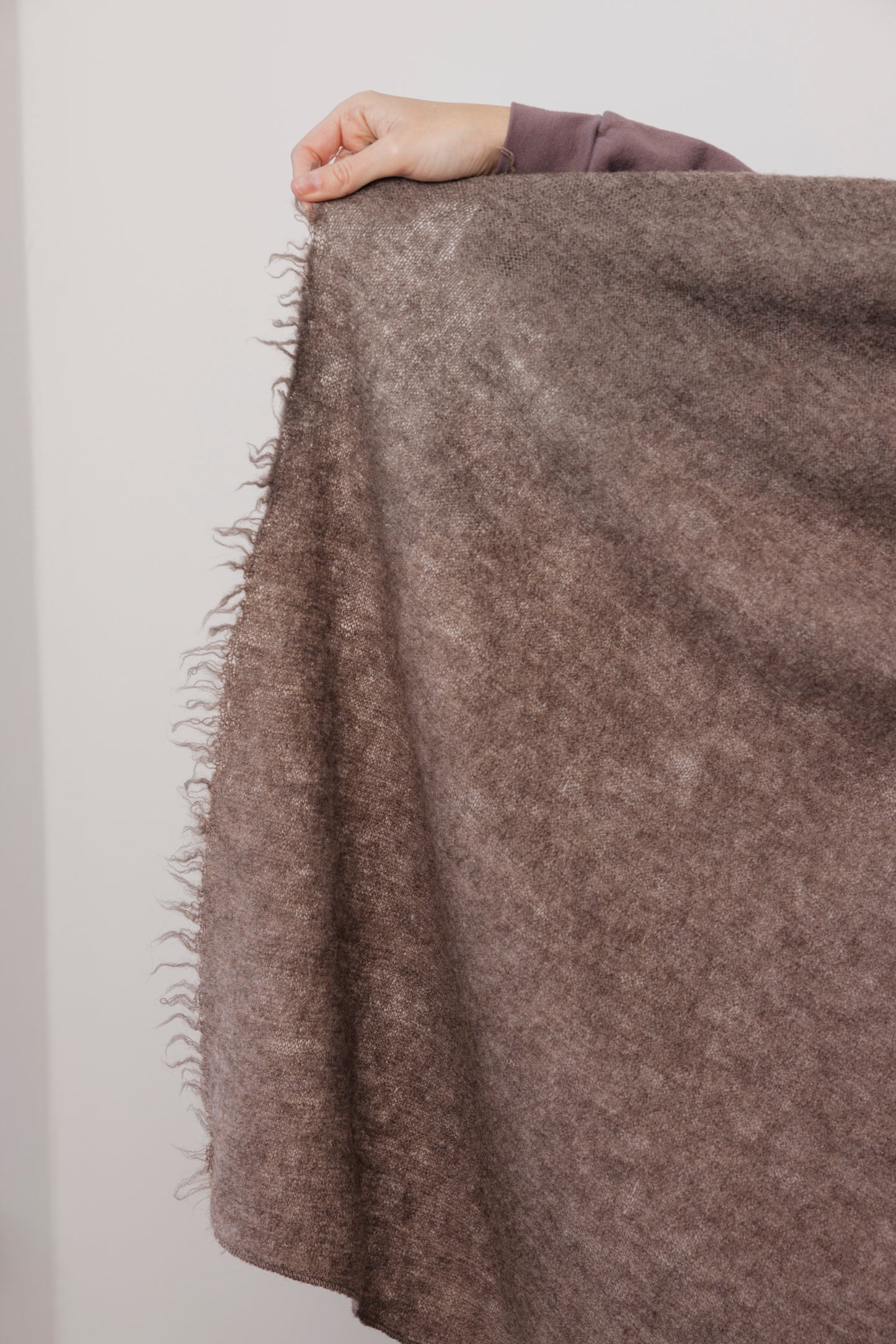 Felted Scarf : Heather Brown