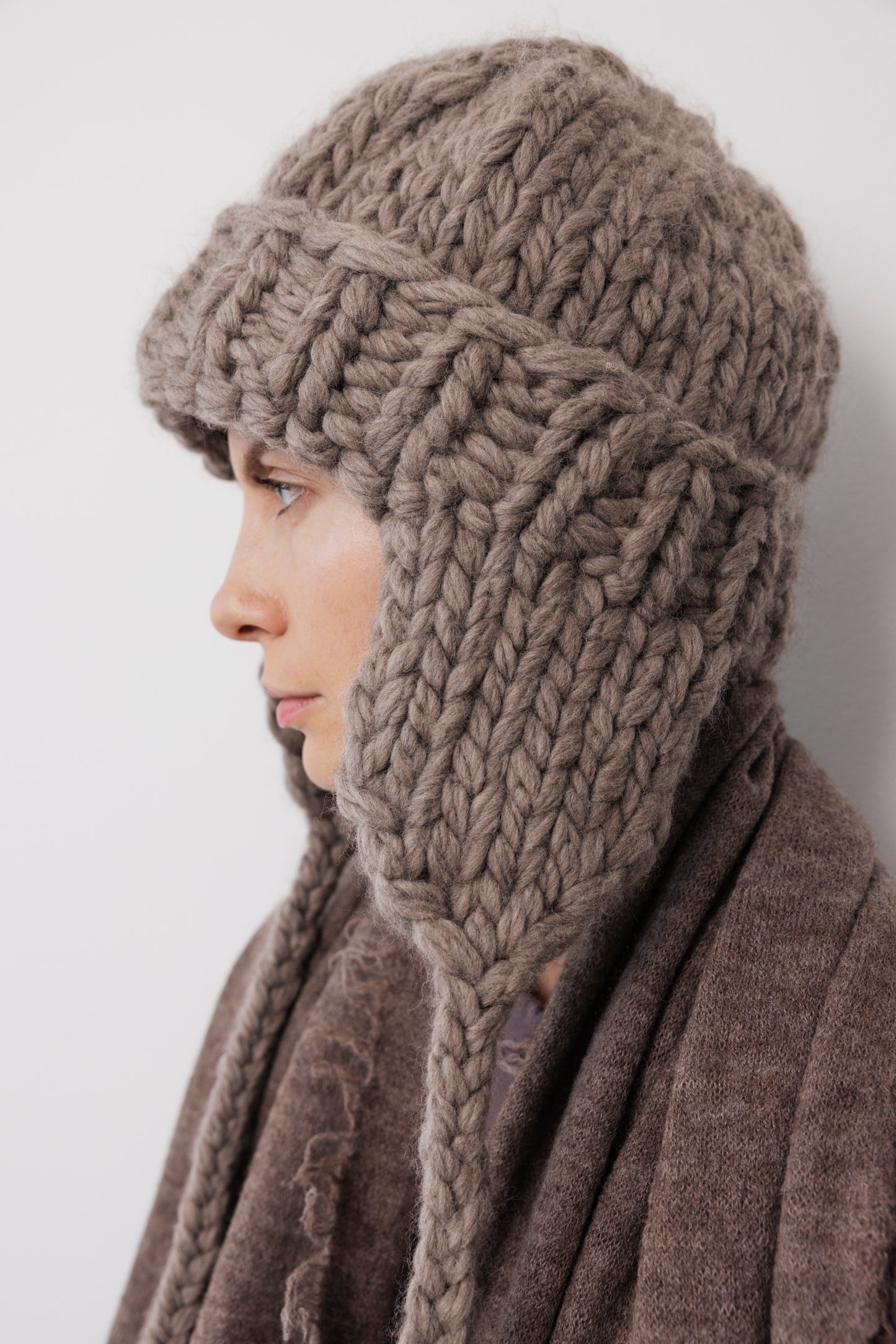 Handknit Hat : Slate
