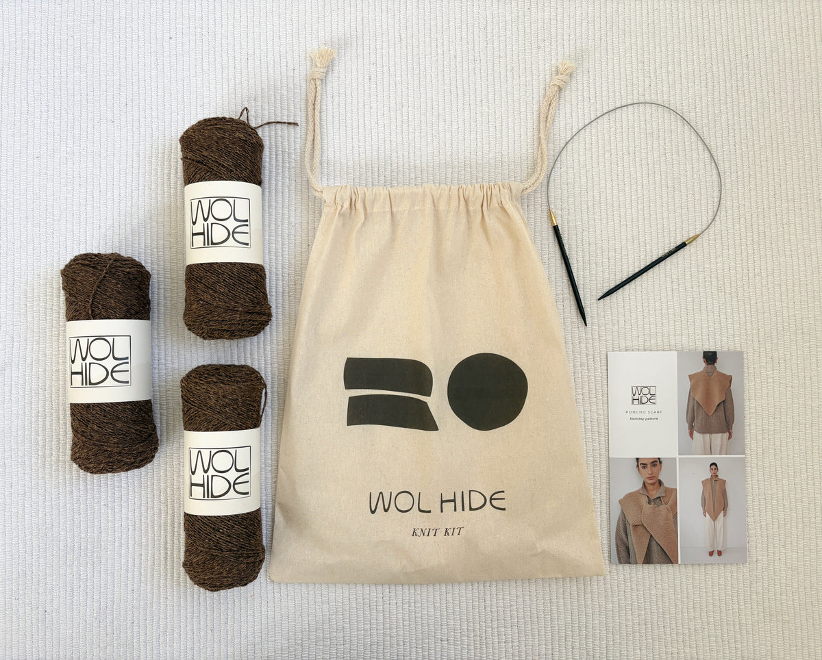 Knit Kit : Poncho Scarf