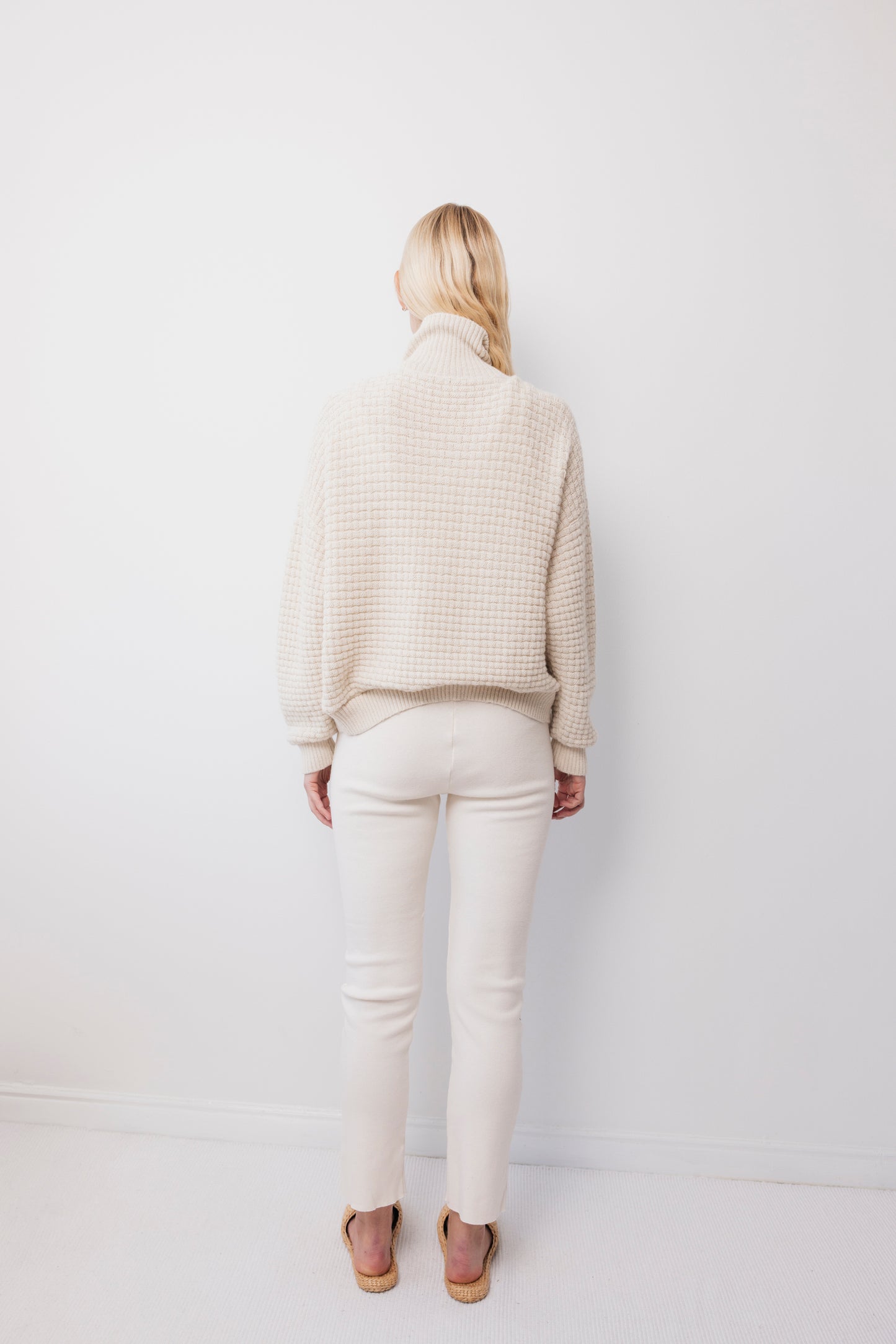 Lattice Cardigan : Natural