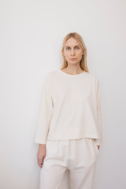Long Sleeve Tee : Natural