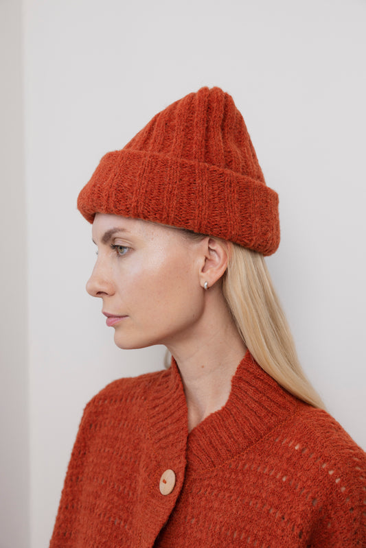 Rib Hat : Sienna