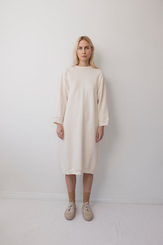 Sweatshirt Dress : Natural