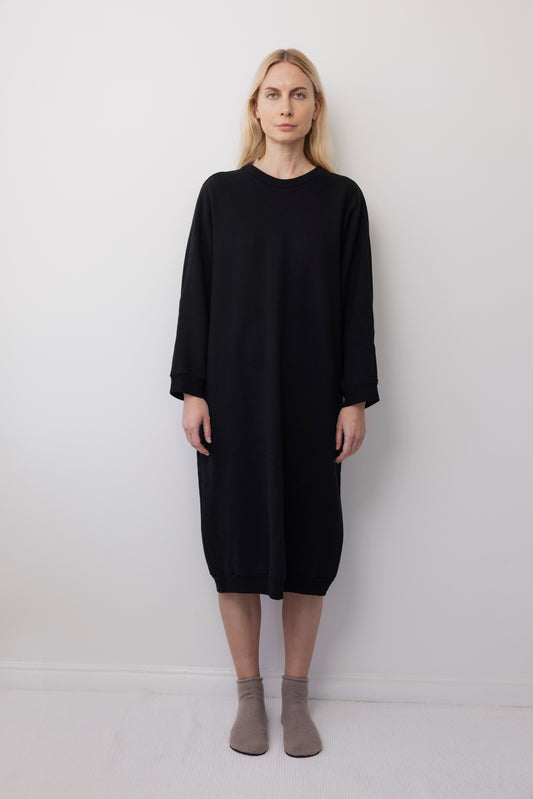Sweatshirt Dress : Black