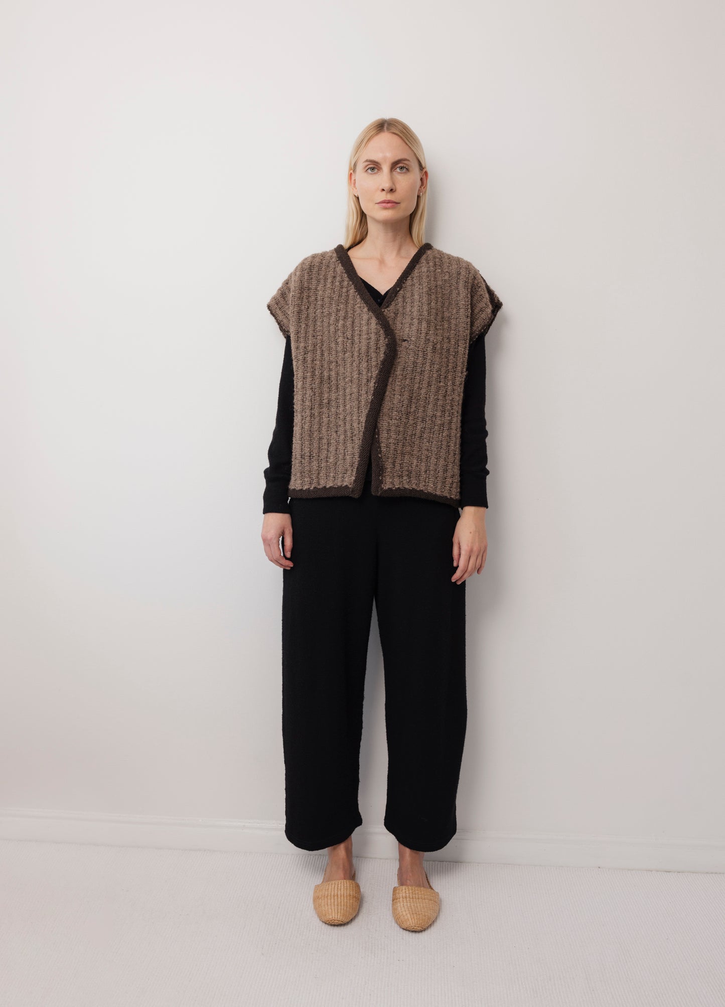 Knit / Weave Vest : Loam