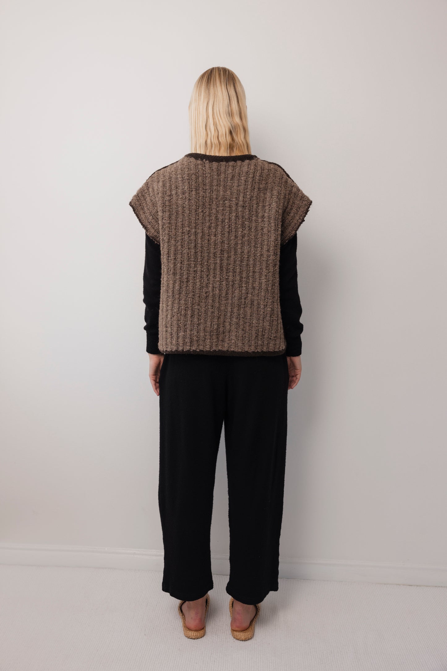 Knit / Weave Vest : Loam