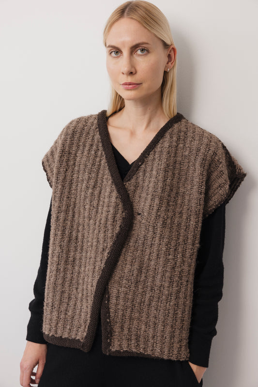 Knit / Weave Vest : Loam